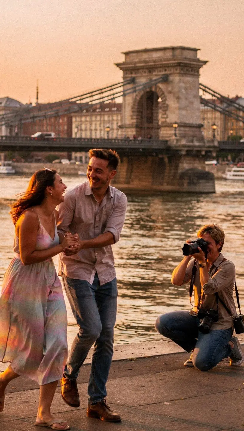 Egy gyönyörű táj, ahol a naplemente fényei tükröződnek a víz tükrén, színes árnyalatokat varázsolva a képre.